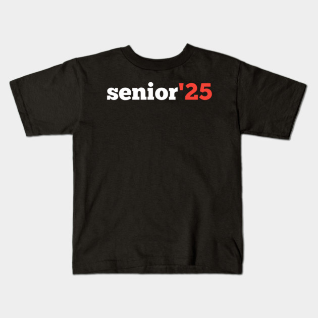 Senior-2025 Kids T-Shirt by BlackMeme94