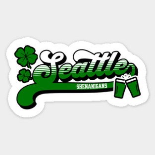 Seattle Shenanigans Seattle Irish St Patrick's Day Sticker