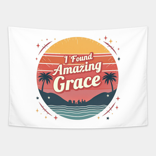 I Found Amazing Grace – Vintage Tapestry by Rox