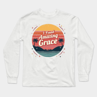 I Found Amazing Grace – Vintage Long Sleeve T-Shirt