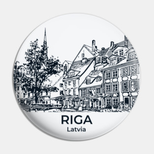 Riga - Latvia Pin