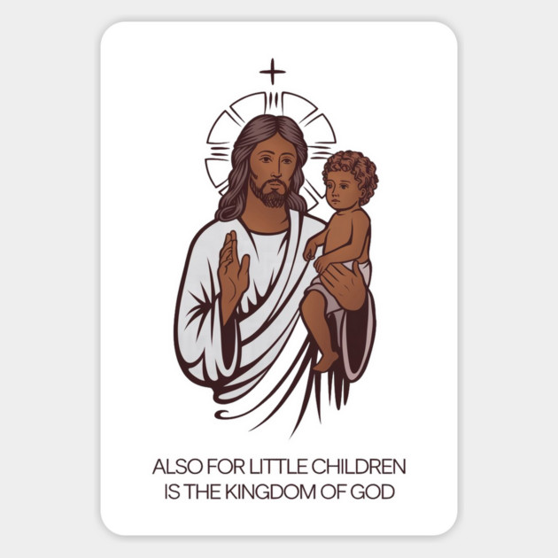 Jesus Holding Child Kingdom of God Magnet by Rox
