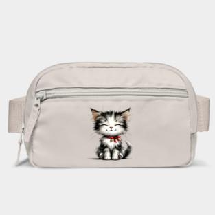 Cute Watercolor Kitten Bag