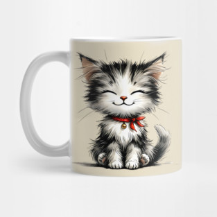 Cute Watercolor Kitten Mug