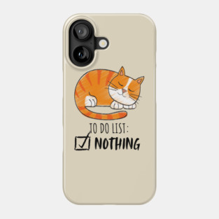 Sleeping Orange Cat – Cozy & Cute Phone Case