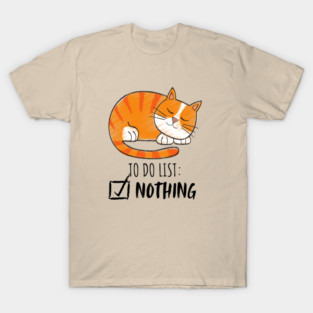 Sleeping Orange Cat – Cozy & Cute T-Shirt