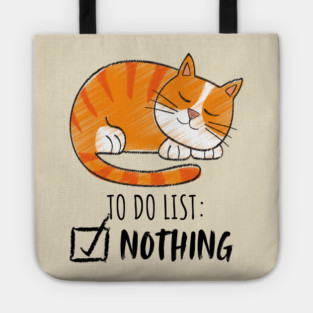 Sleeping Orange Cat – Cozy & Cute Tote