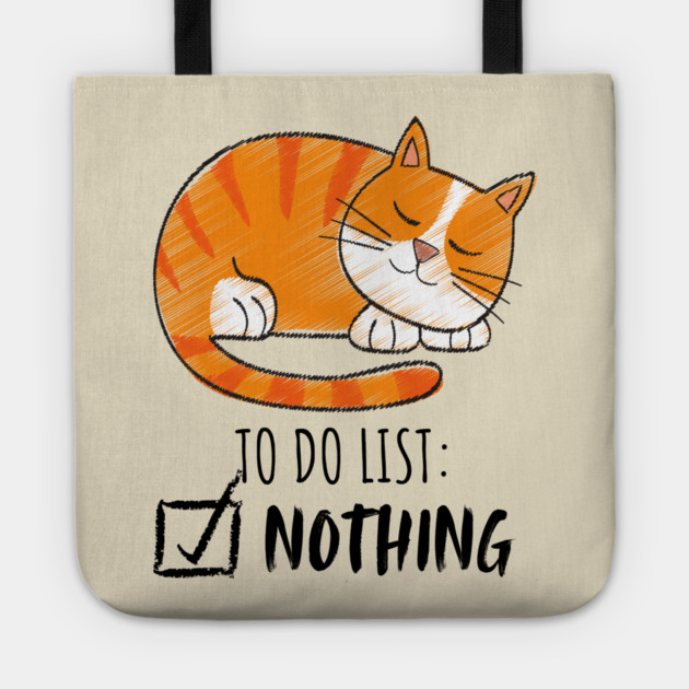 Sleeping Orange Cat – Cozy & Cute Tote by Premachandra's Store