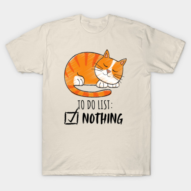 Sleeping Orange Cat – Cozy & Cute T-Shirt by Premachandra's Store
