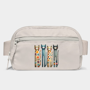 Quirky Colorful Cats Bag