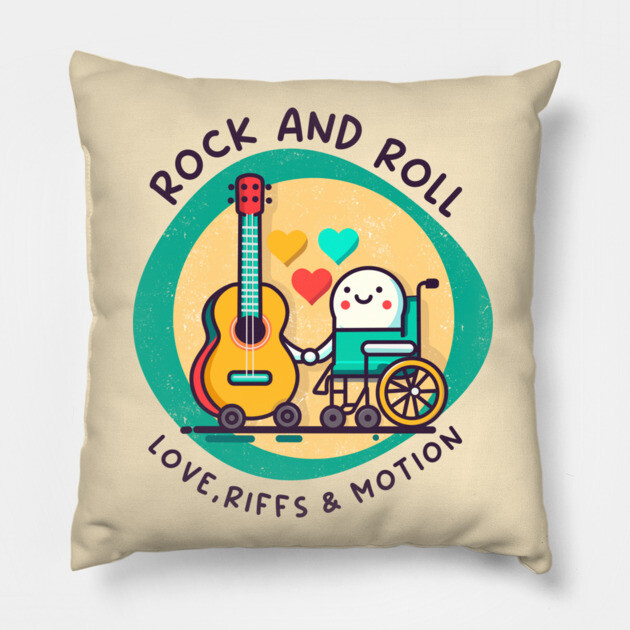ROCK AND ROLL Pillow by Fabrik