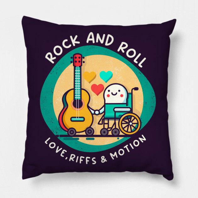 ROCK AND ROLL Pillow by Fabrik