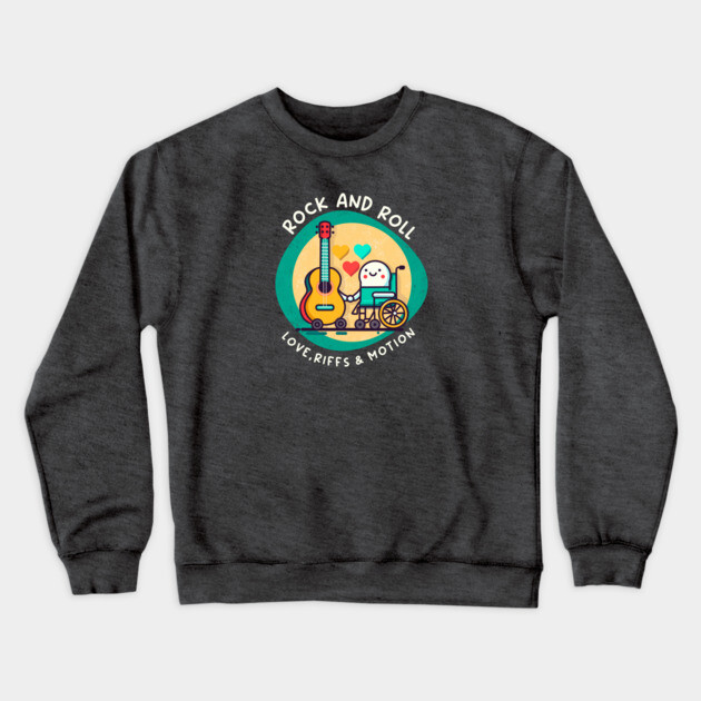 ROCK AND ROLL Crewneck Sweatshirt by Fabrik
