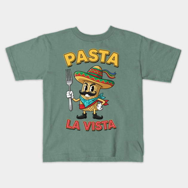 Pasta La Vista Kids T-Shirt by enrynz
