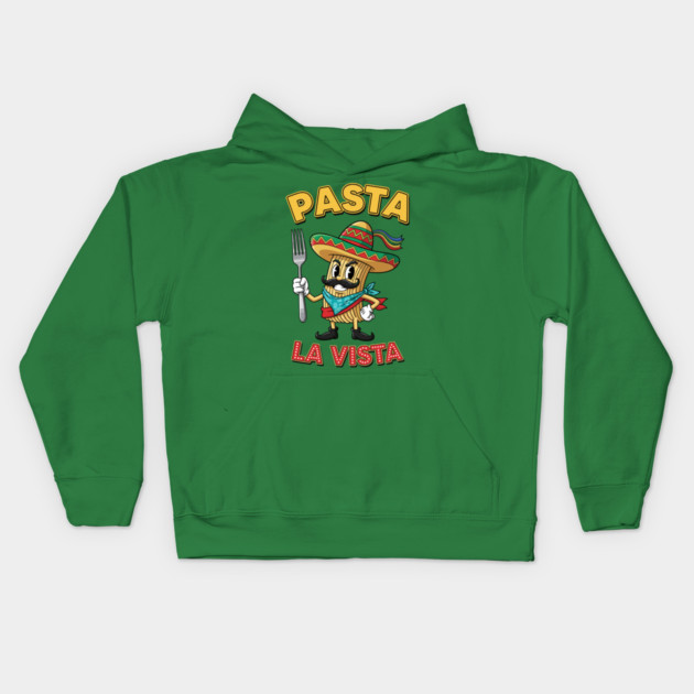 Pasta La Vista Kids Hoodie by enrynz