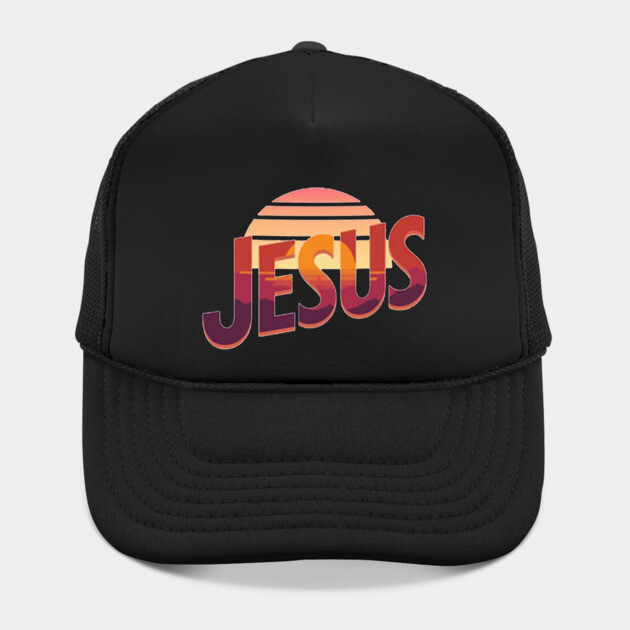 Jesus Sunset Retro Vintage Design by Rox