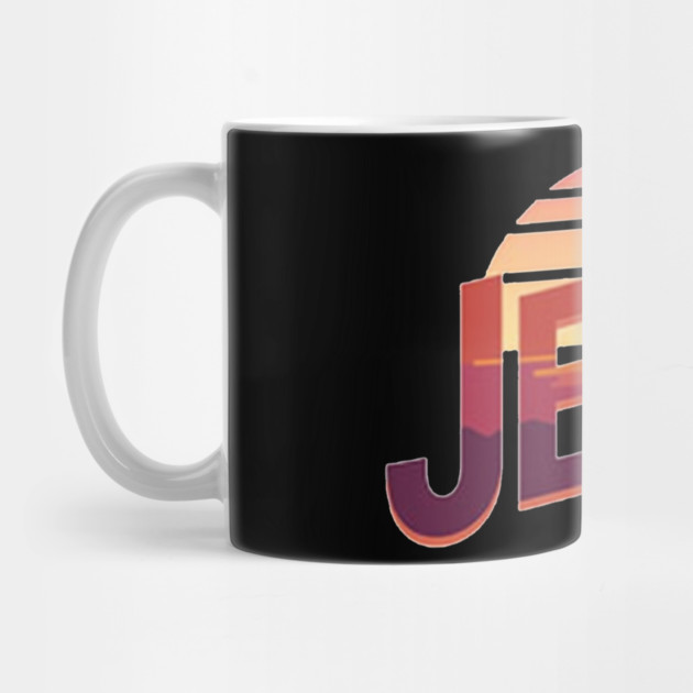 Jesus Sunset Retro Vintage Design by Rox