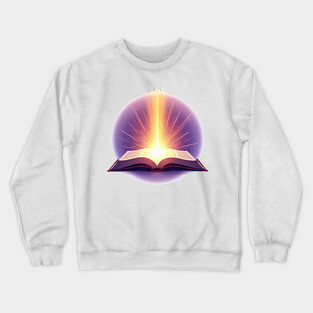 Bible Word Light Christian Faith Design Crewneck Sweatshirt