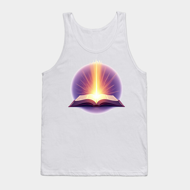 Bible Word Light Christian Faith Design Tank Top by Rox