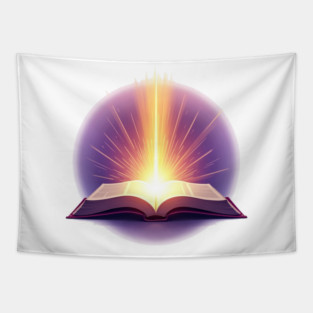Bible Word Light Christian Faith Design Tapestry