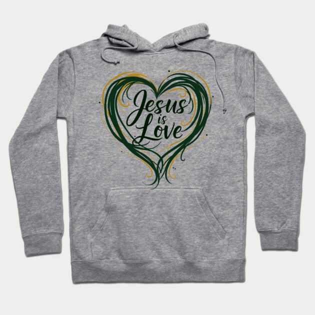 Jesus is Love Design Hoodie by Rox