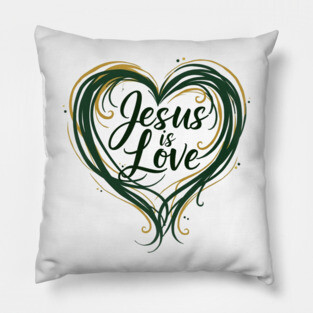 Jesus is Love Design Pillow