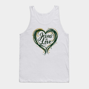 Jesus is Love Design Tank Top