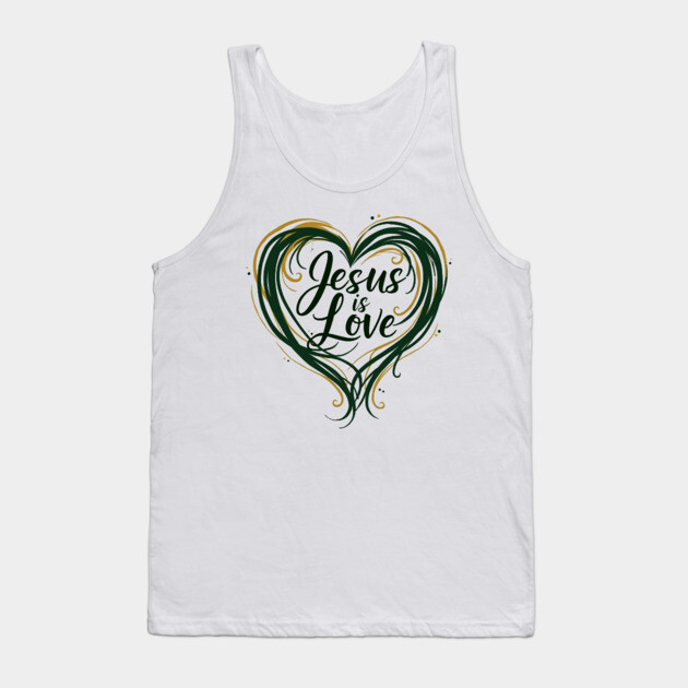 Jesus is Love Design Tank Top by Rox