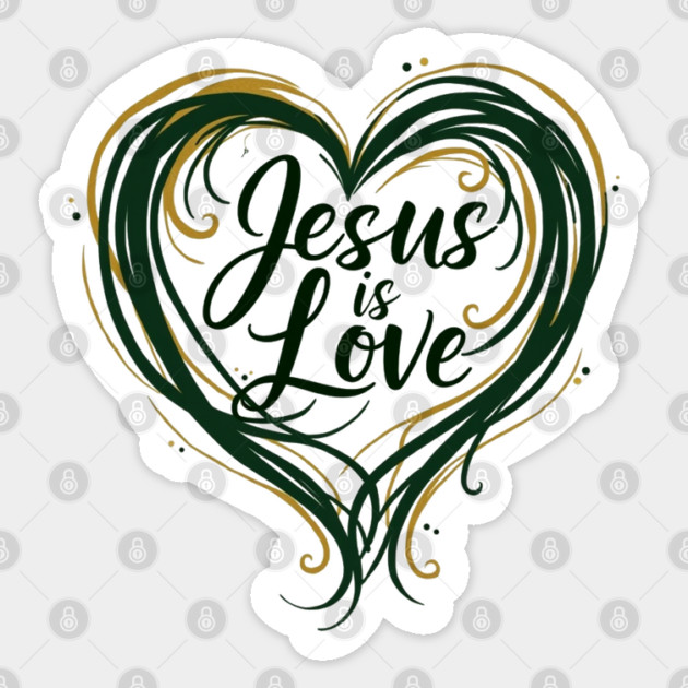 Jesus is Love Design Sticker by Rox
