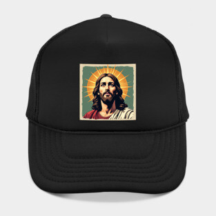 Jesus Christ with Divine Light - Christian Faith Art Hat