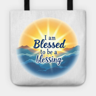 Blessed to Be a Blessing - Sun & Sea Design Tote
