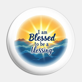 Blessed to Be a Blessing - Sun & Sea Design Pin