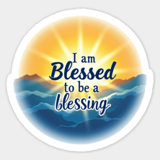 Blessed to Be a Blessing - Sun & Sea Design Magnet