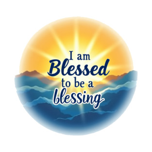 Blessed to Be a Blessing - Sun & Sea Design T-Shirt