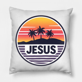 Vintage Jesus Name - Island Design Pillow