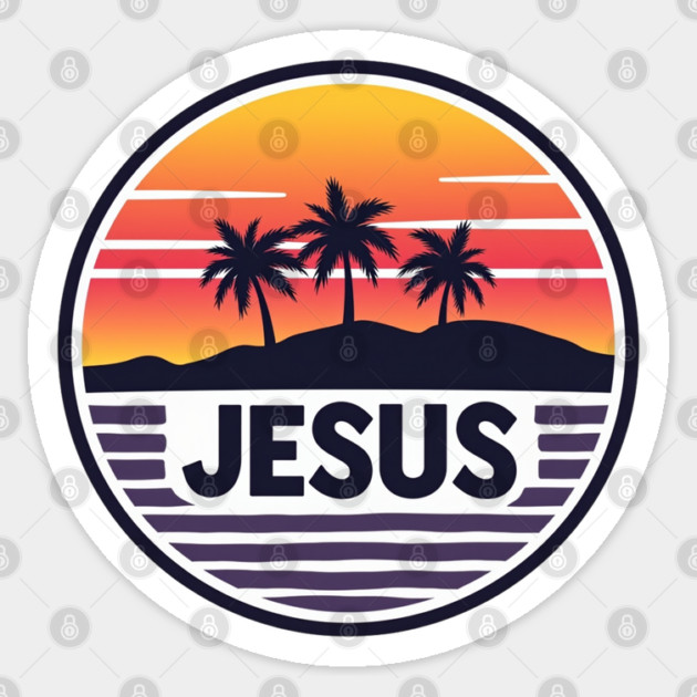 Vintage Jesus Name - Island Design Sticker by Rox