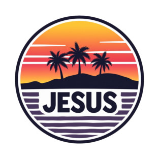 Vintage Jesus Name - Island Design T-Shirt