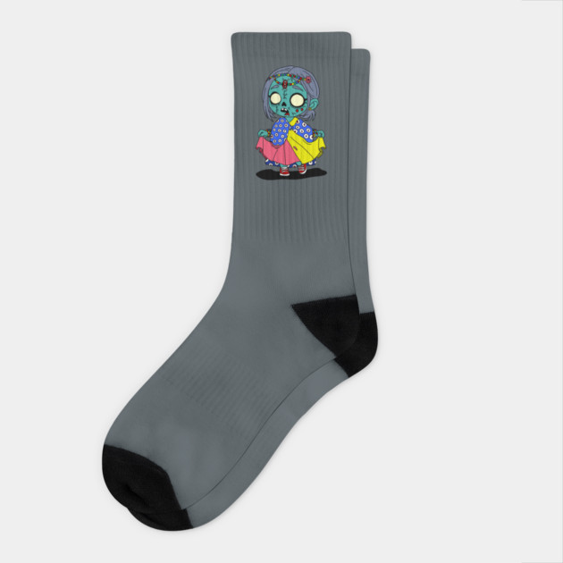 Cute Kenyan Zombie Socks by H. R. Sinclair