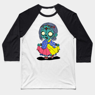 Cute Kenyan Zombie Baseball T-Shirt
