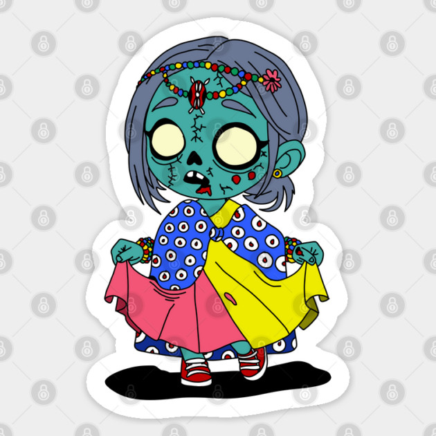 Cute Kenyan Zombie Sticker by H. R. Sinclair