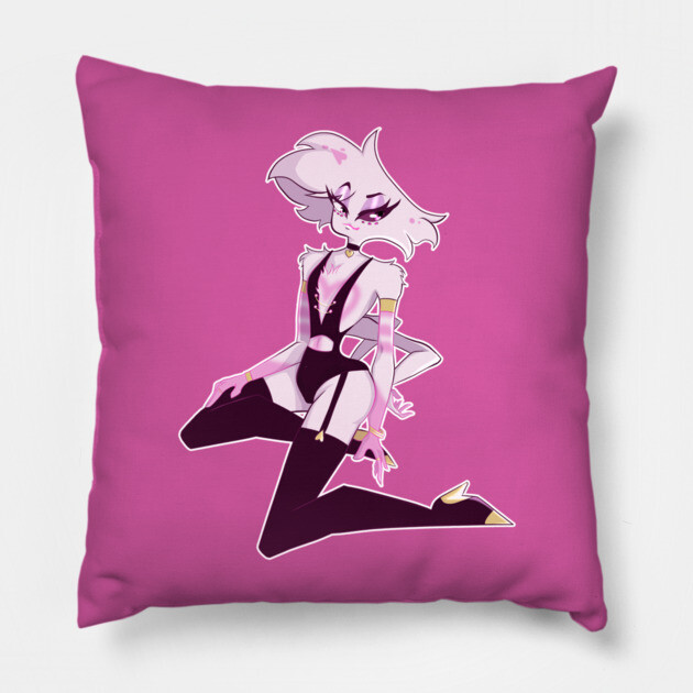Angel Dust Pinup Style 2 Pillow by Art Of Glo