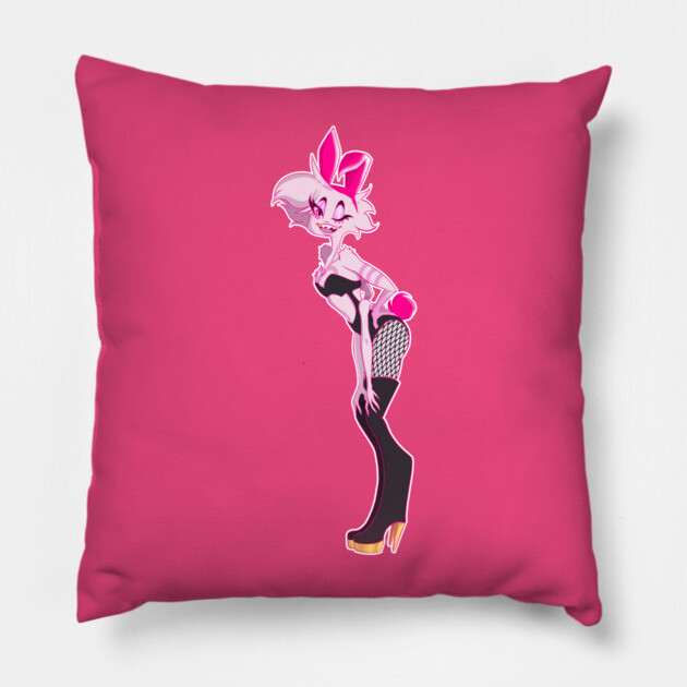 Angel Dust Pinup Style 1 Pillow by Art Of Glo