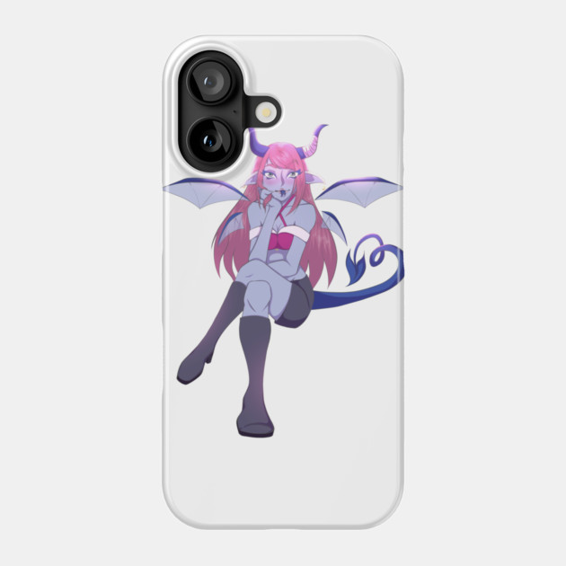 Pink Demon Girl Phone Case by Art Of Glo