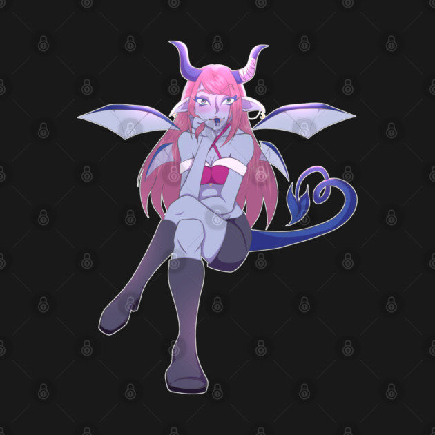 Pink Demon Girl by Art Of Glo