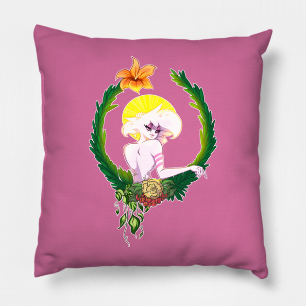 Floral Angel Dust Pillow by Art Of Glo