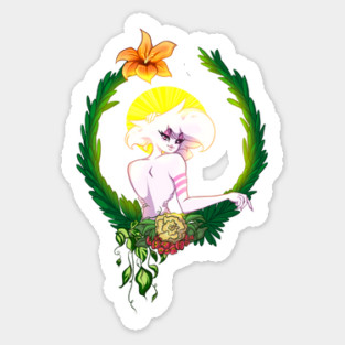 Floral Angel Dust Sticker