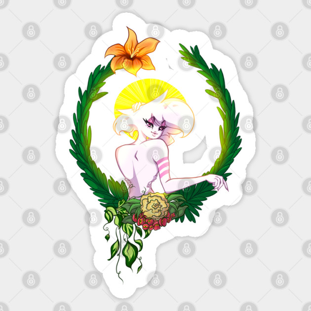 Floral Angel Dust Sticker by Art Of Glo
