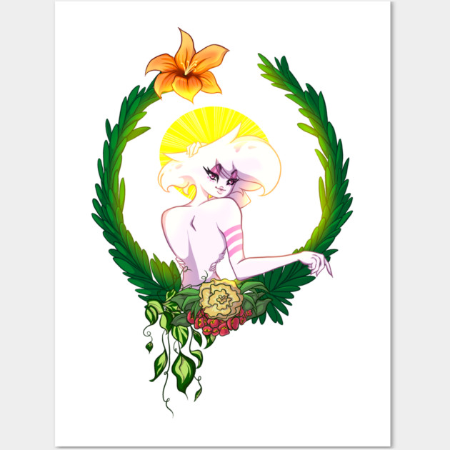 Floral Angel Dust Wall Art by Art Of Glo