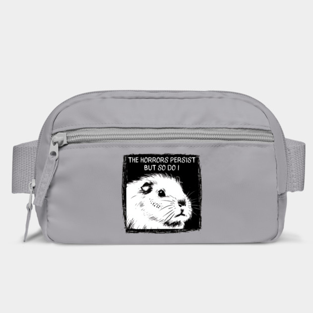 Guinea Pig "The Horrors Persist But So Do I" funny design by Luxinda