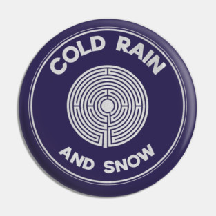 Dead head Cold Rain and Snow Labyrinth Record Pin